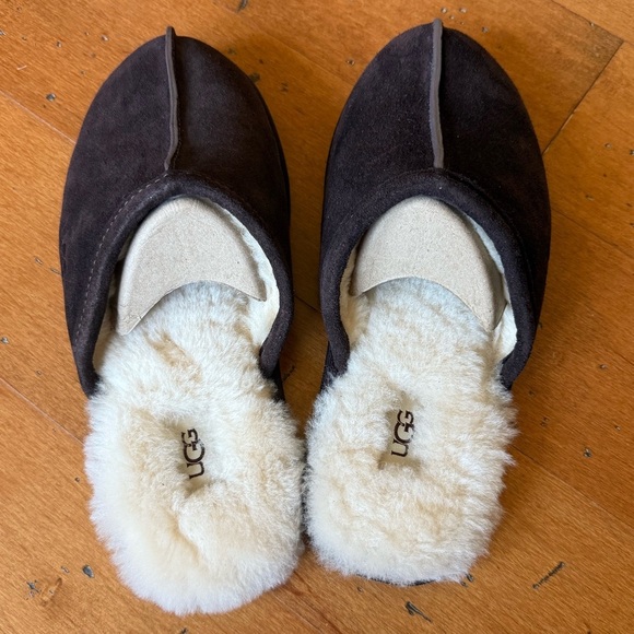 UGG Mens Scuff Dark Brown Suede Slipper Slides New with Box Size US 10 - Picture 4 of 8